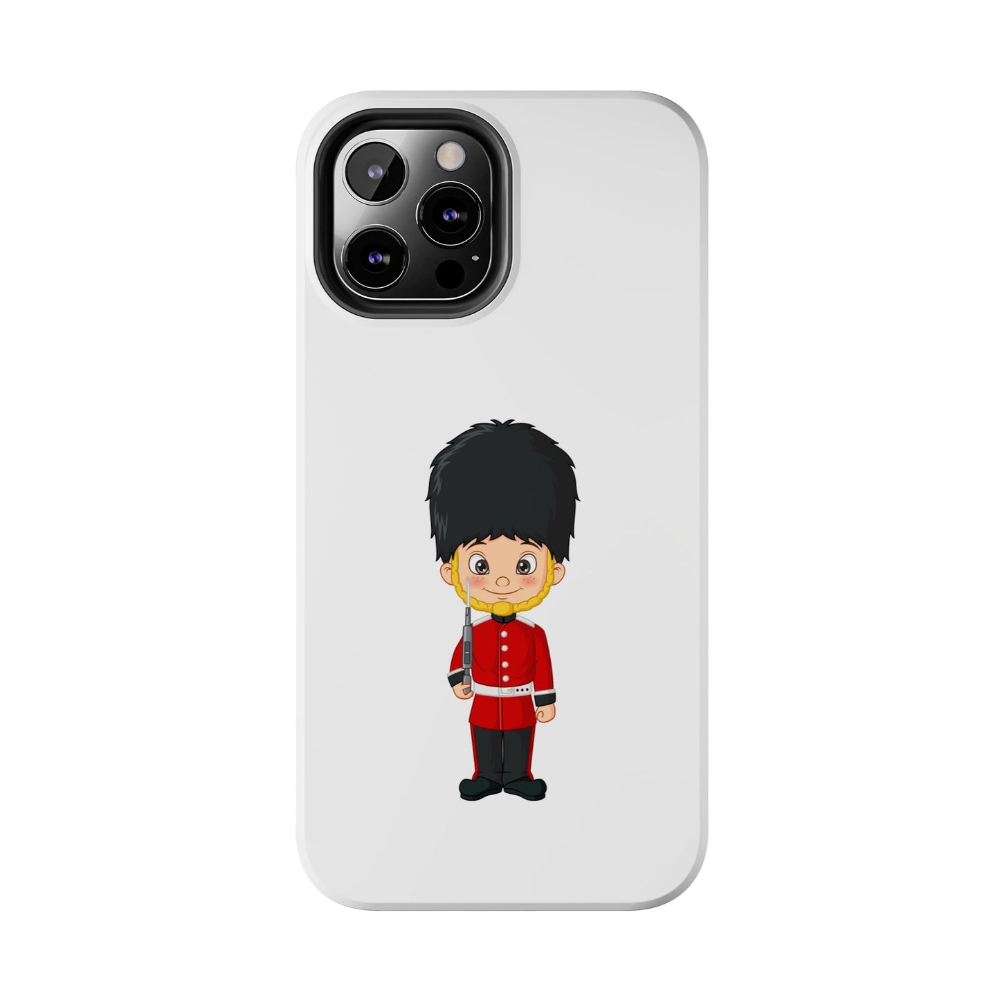 Cartoon Guard Phone Cases, Tough Phone Case for Kids & Adults, British Guard Design, Gift for Royal Fans, Unique Phone Accessories