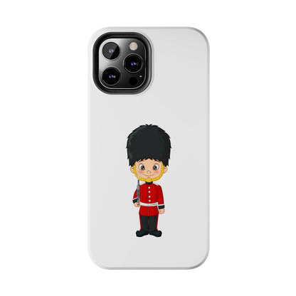 Cartoon Guard Phone Cases, Tough Phone Case for Kids & Adults, British Guard Design, Gift for Royal Fans, Unique Phone Accessories