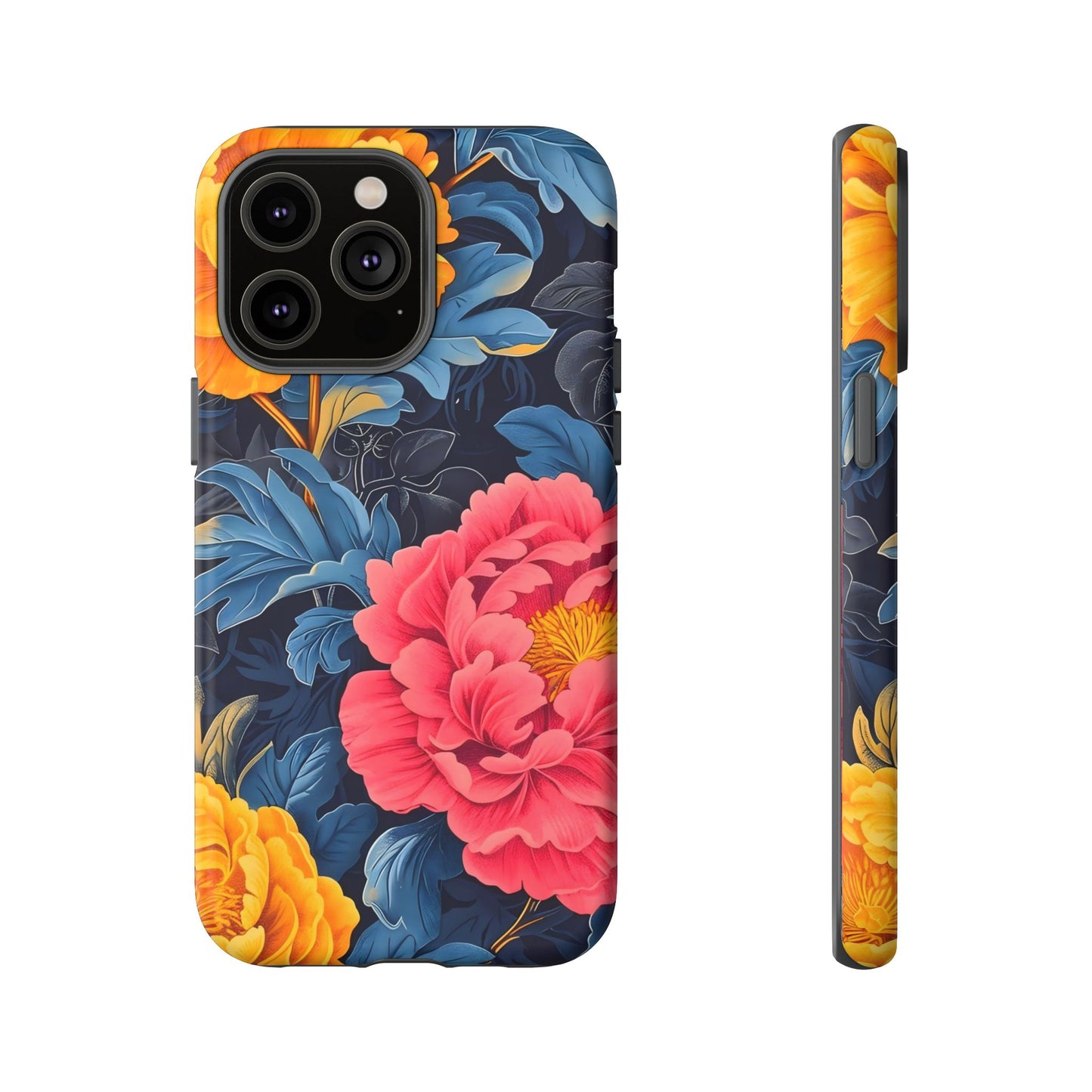 Floral Phone Case, Tough Cases, Stylish Mobile Cover, Gifts for Her, Phone Accessories, Unique Flower Design