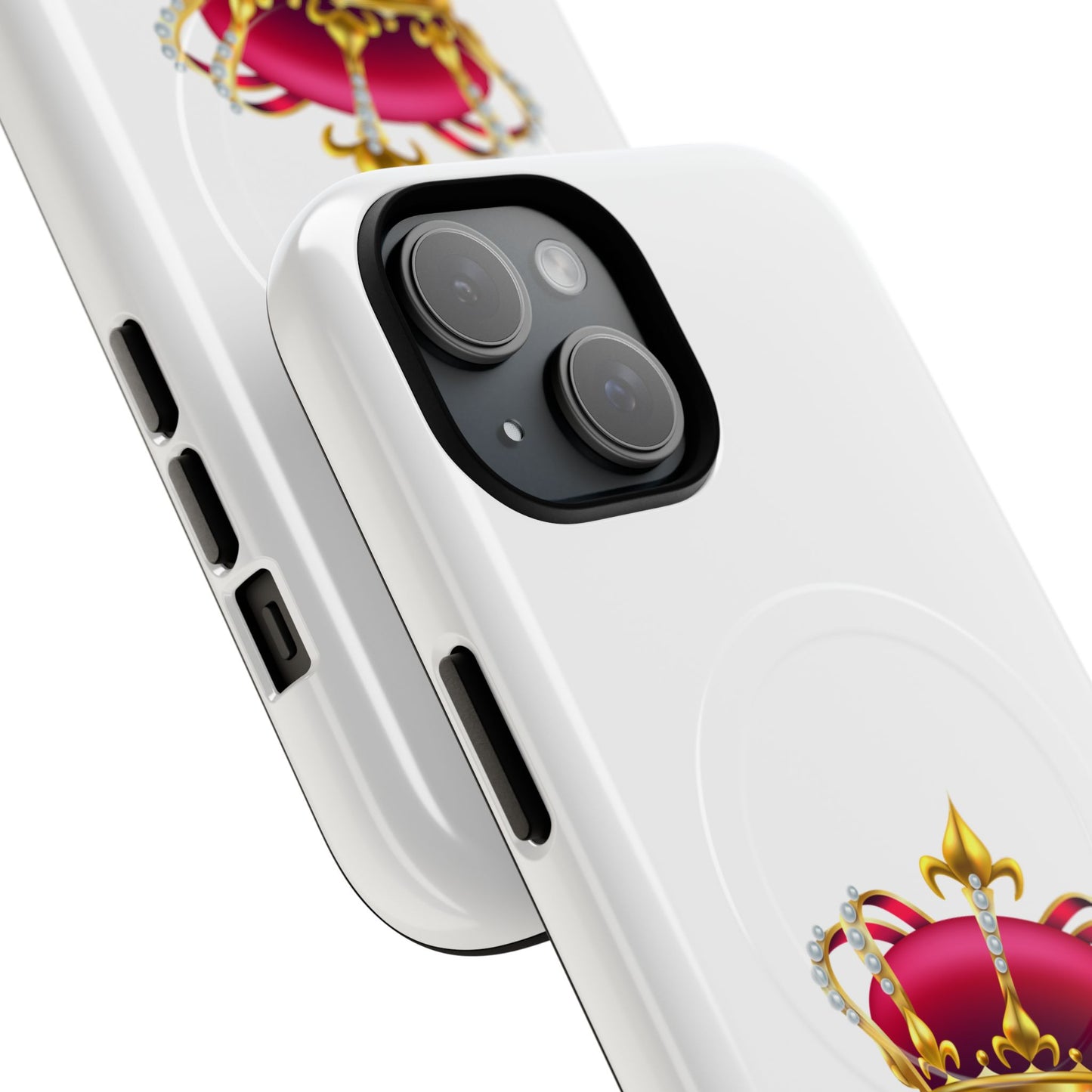 Crown Magnetic Phone Case - Royal Design, Tough Protection, Unique Gift, Elegant Phone Cover, Stylish Tech Accessory