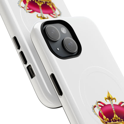 Crown Magnetic Phone Case - Royal Design, Tough Protection, Unique Gift, Elegant Phone Cover, Stylish Tech Accessory