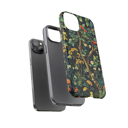 Floral iPhone Case, Nature Inspired Tough Case, Botanical Phone Cover, Eco-Friendly Gift, Unique Floral Design