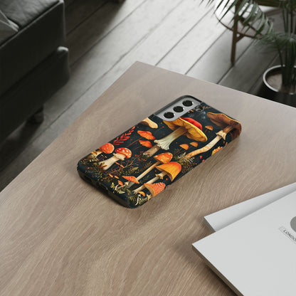 Whimsical Mushroom Phone Case | Tough Cases – Unique Nature Design, Eco-Friendly Cover, Gift for Nature Lovers, Phone Accessory, Fall Decor