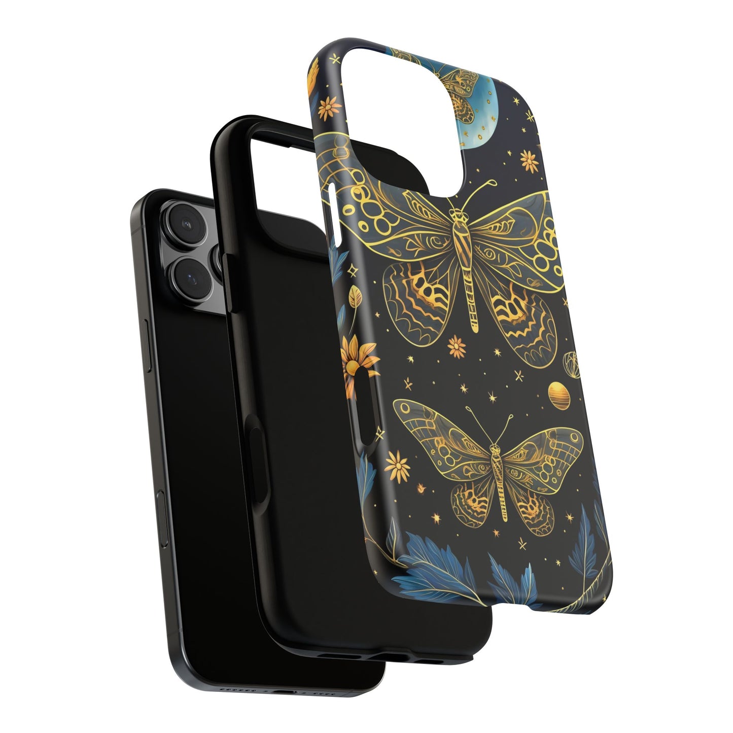 Butterfly Galaxy Phone Case | Tough Cases for Nature Lovers, Unique Phone Covers, Gift for Her, Boho Style, Floral Design
