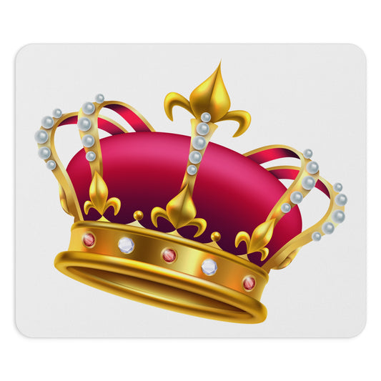 Royal Crown Mouse Pad, Regal Office Decor, Gamer Gift, Desk Accessory, Gift for Her, Crown Mousepad