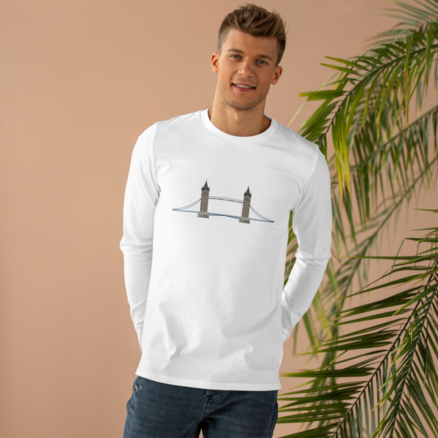 Men’s Base Longsleeve Tee - Tower Bridge - Iconic London