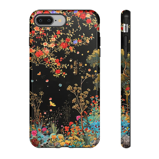 Floral Phone Case, Tough Cases, Colorful Floral Design, Gifts for Her, Nature Lover's Accessory, Artistic Phone Cover, Unique Phone Gift