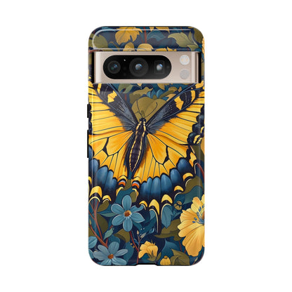 Colorful Butterfly Phone Case, Floral Design, Tough Cases, Protective Cover, Gifts for Nature Lovers, Birthday Present