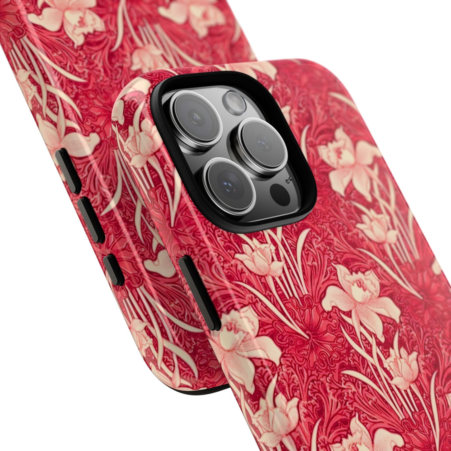 Floral Tough Phone Case - Durable, Stylish Accessory, Perfect Gift for Her, Floral Pattern, Customizable, Ideal for Daily Use