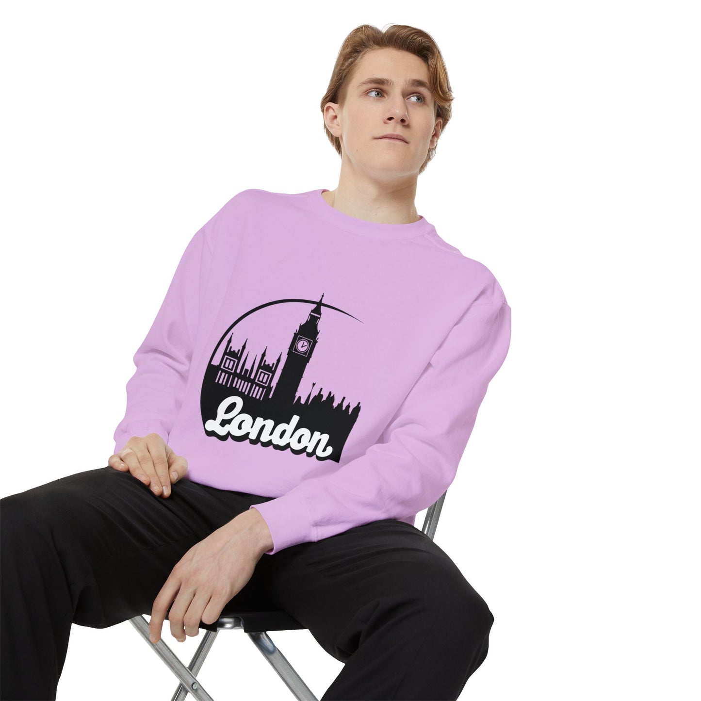 Unisex Garment-Dyed Sweatshirt Elegant - Lovely London