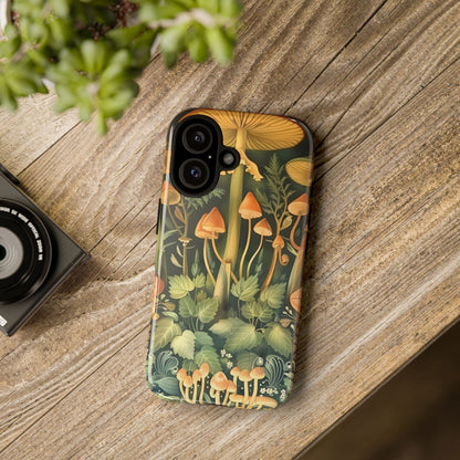 Mushroom Forest iPhone Case, Tough Cases for Nature Lovers, Vibrant Phone Accessories, Unique Gift for Him/Her, Eco-Friendly Style