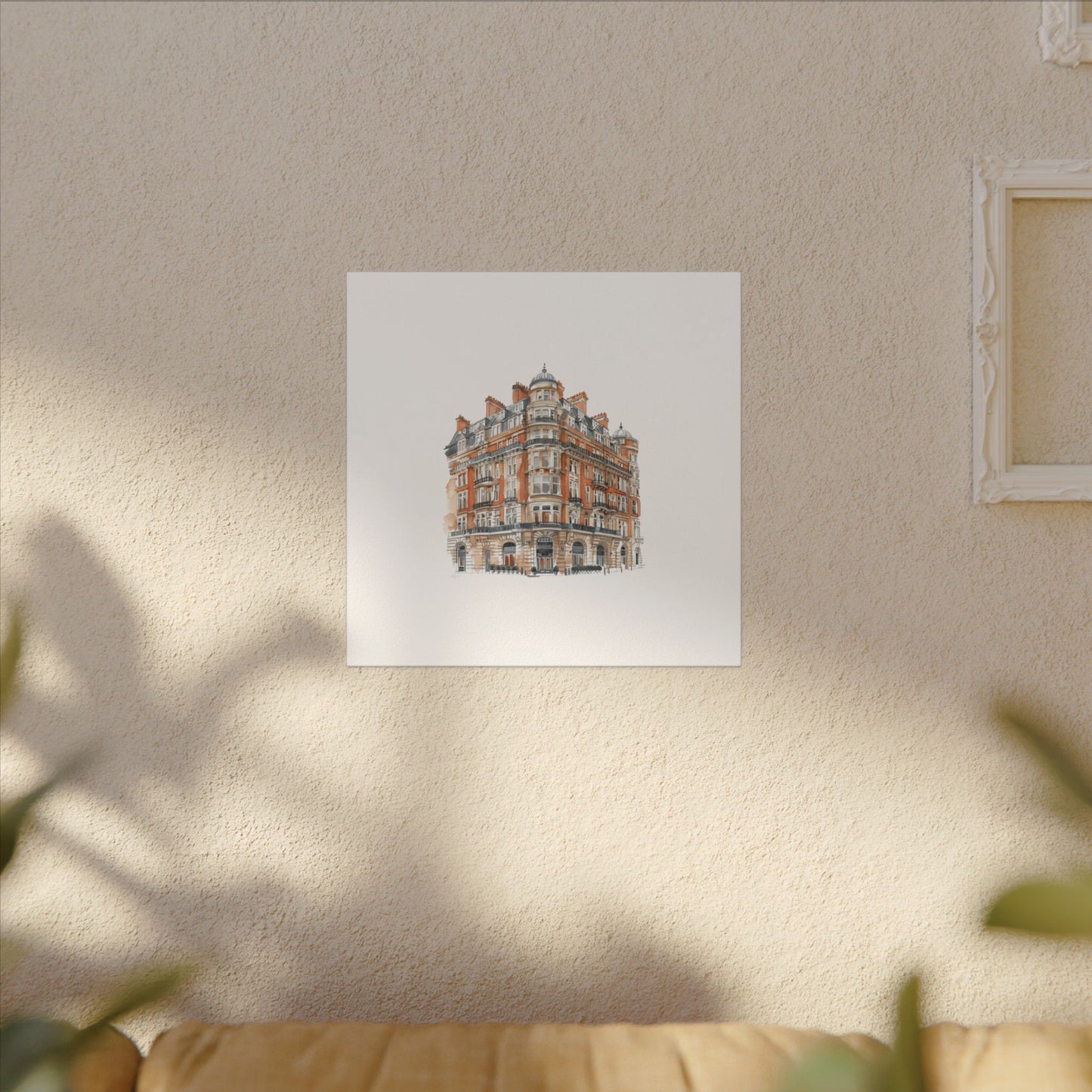 Artistic Matte Canvas Print of Historic Building, Wall Art Decor, Home Interior, Unique Gift, Fine Art, Architecture Lover, Urban Design