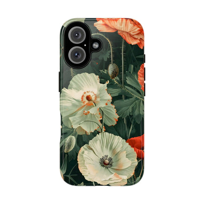 Floral Phone Case - Tough Cases, Botanical Design, Gift for Friends, Trendy Mobile Cover, Personalized Phone Accessory