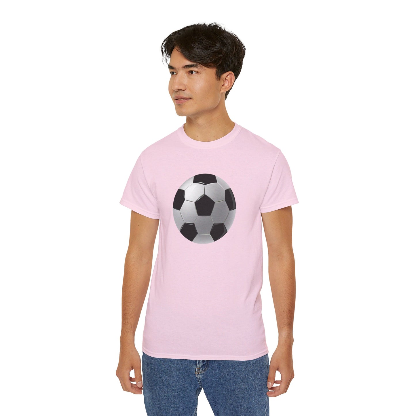 Dynamic Football Design - Sports Passion and Energetic Unisex Ultra Cotton Tee