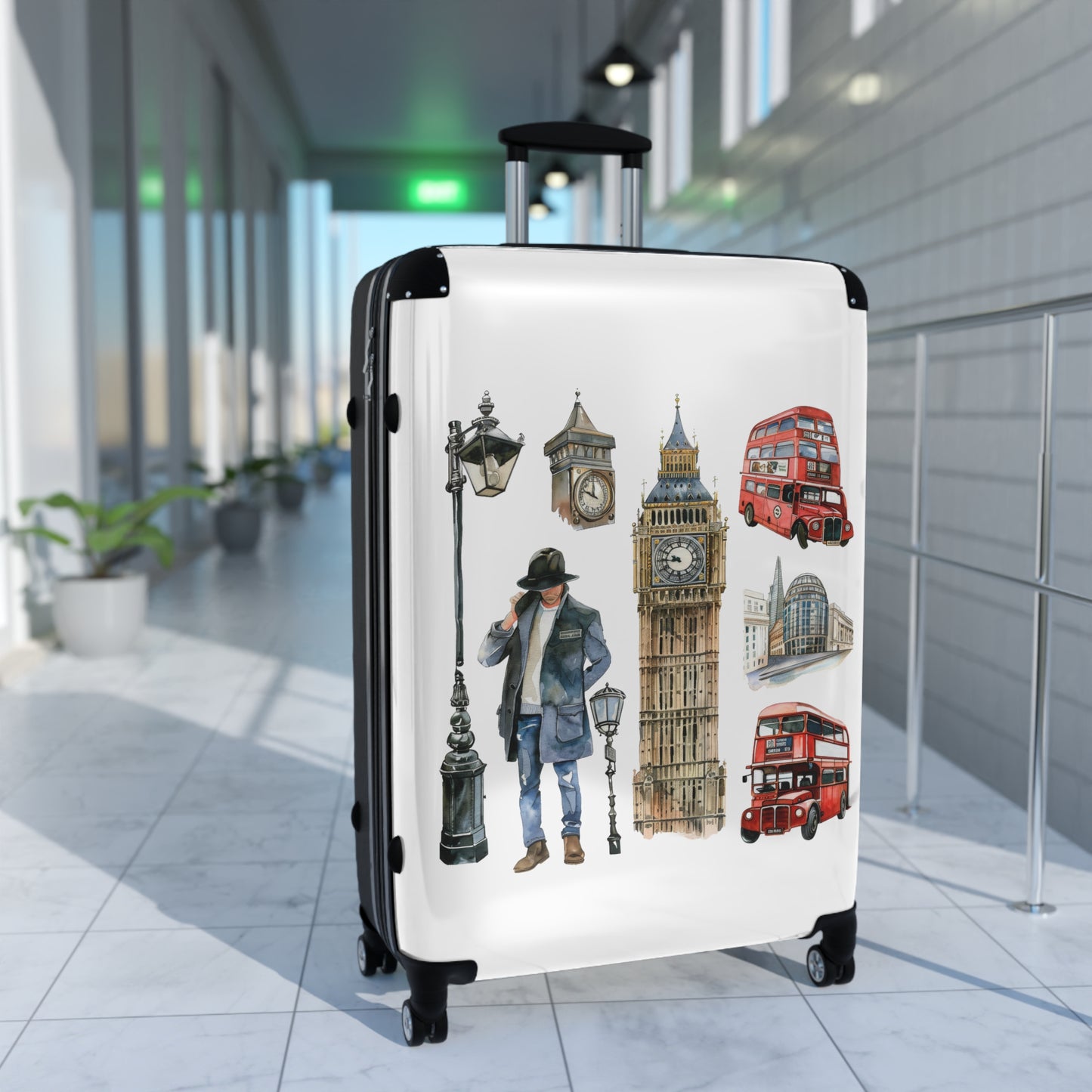 Scones & Tea Watercolor Suitcase