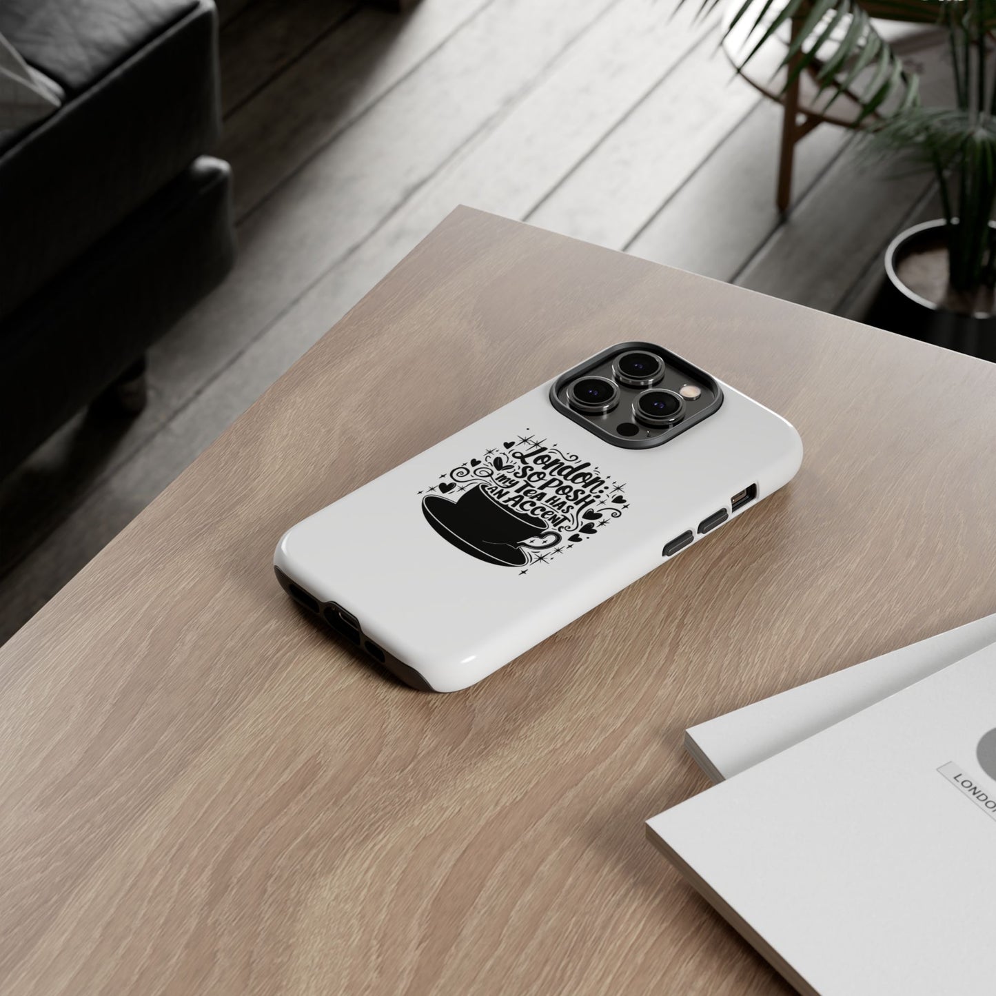 Posh Tea iPhone Case - London Accent Design