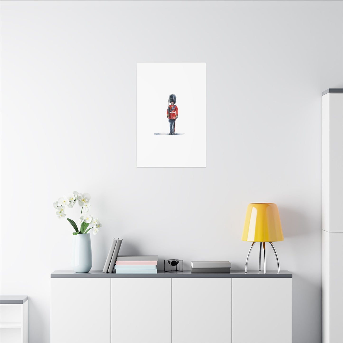 Royal Guard Canvas Art Print, British Soldier Wall Decor, Home Decoration, Gift for History Lovers, Art for Offices, Unique Wall Gallery