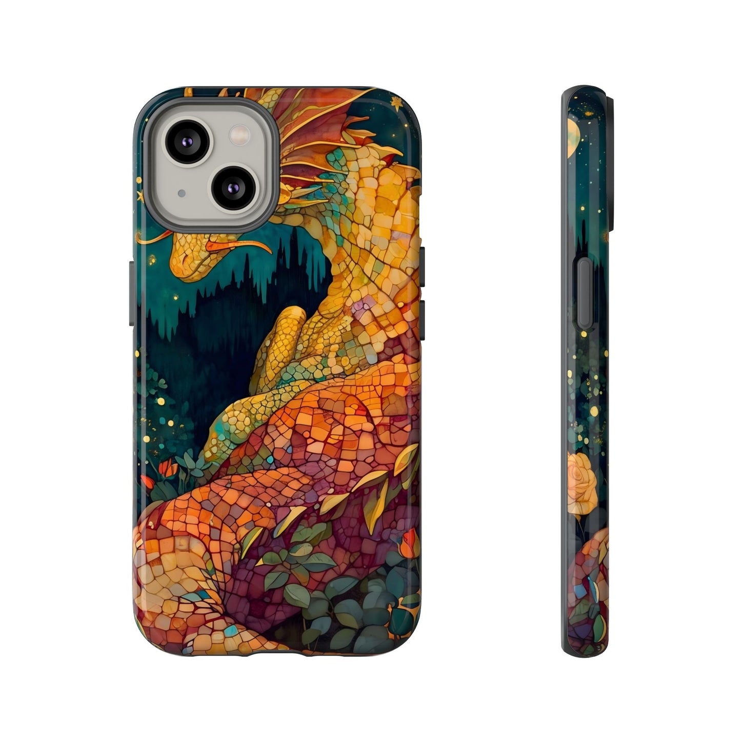 Dragon Art Phone Case, Tough Phone Cover, Fantasy Gift, Unique Mobile Accessory, Dragon Lover Gift, Stylish Protection