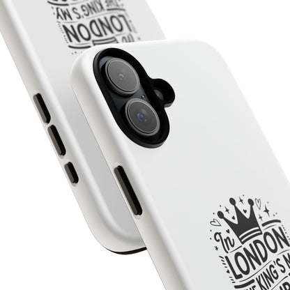 London-Themed Tough Phone Case - Chic & Stylish Protection