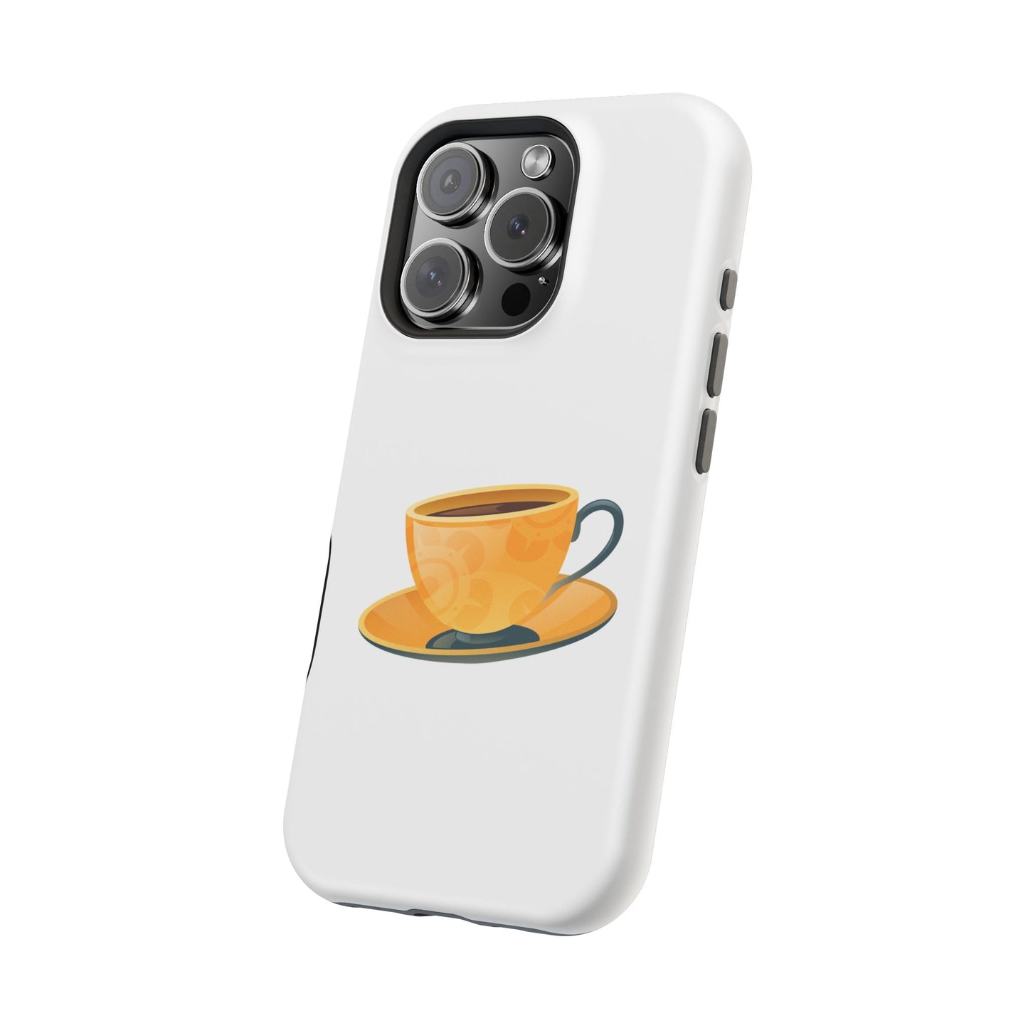 Stylish Magnetic Phone Case with Coffee Cup Design, Phone Accessory, Gift for Coffee Lovers, Functional Decor, Unique Magnet Case