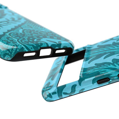 Protective Phone Case with Elegant Teal Design, Tough Cases, Floral Phone Cover, Stylish Smartphone Protection, Gifts for Her, Trendy [...]