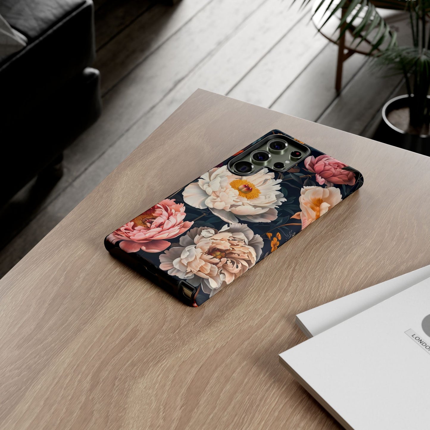 Floral Phone Case, Tough Phone Cover, Flower Design, Unique Gift for Her, Trendy Accessory, Spring Decor
