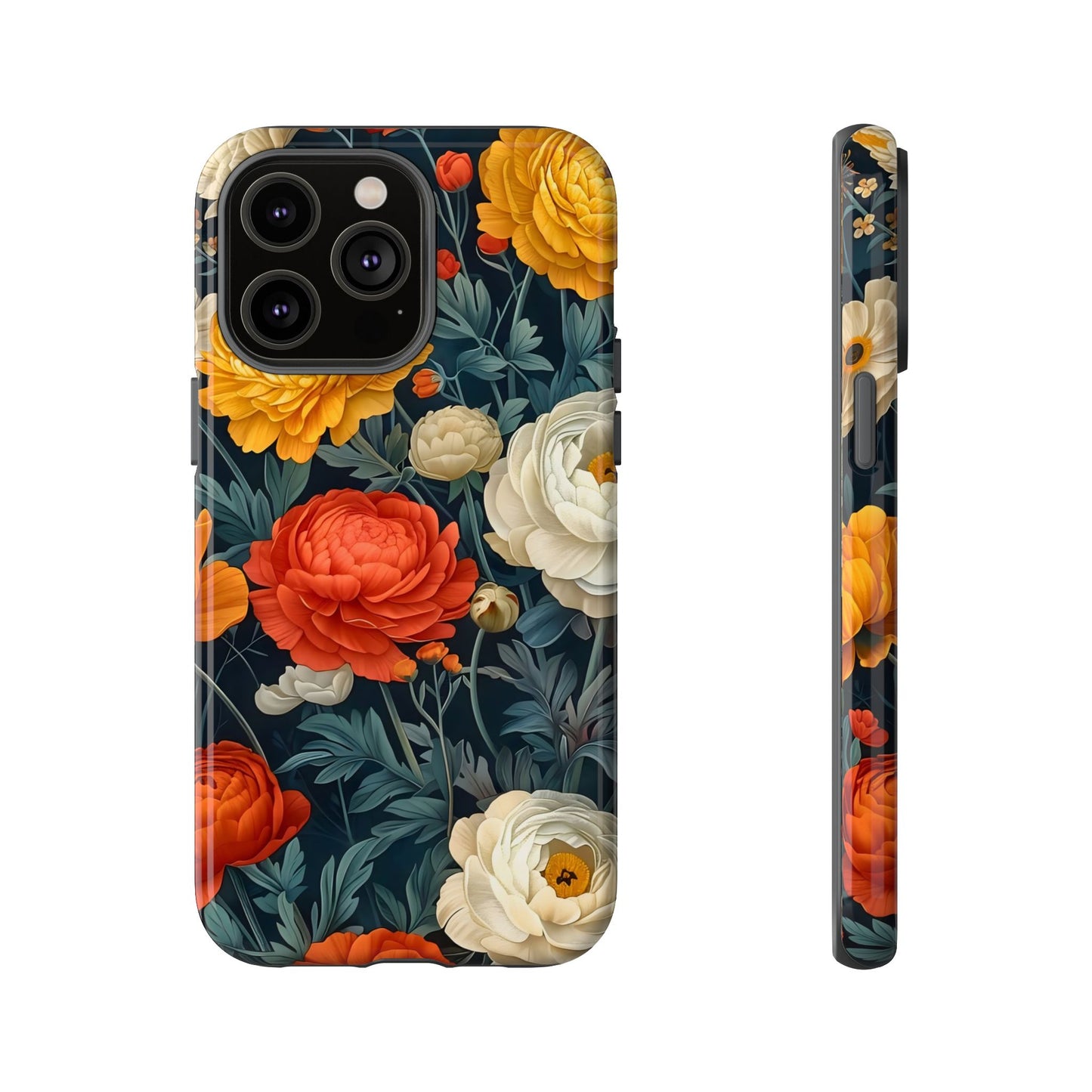 Floral Tough Case for Phones | Durable Floral Phone Cover, Boho Chic, Unique Gift for Her, Phone Protection, Flower Design