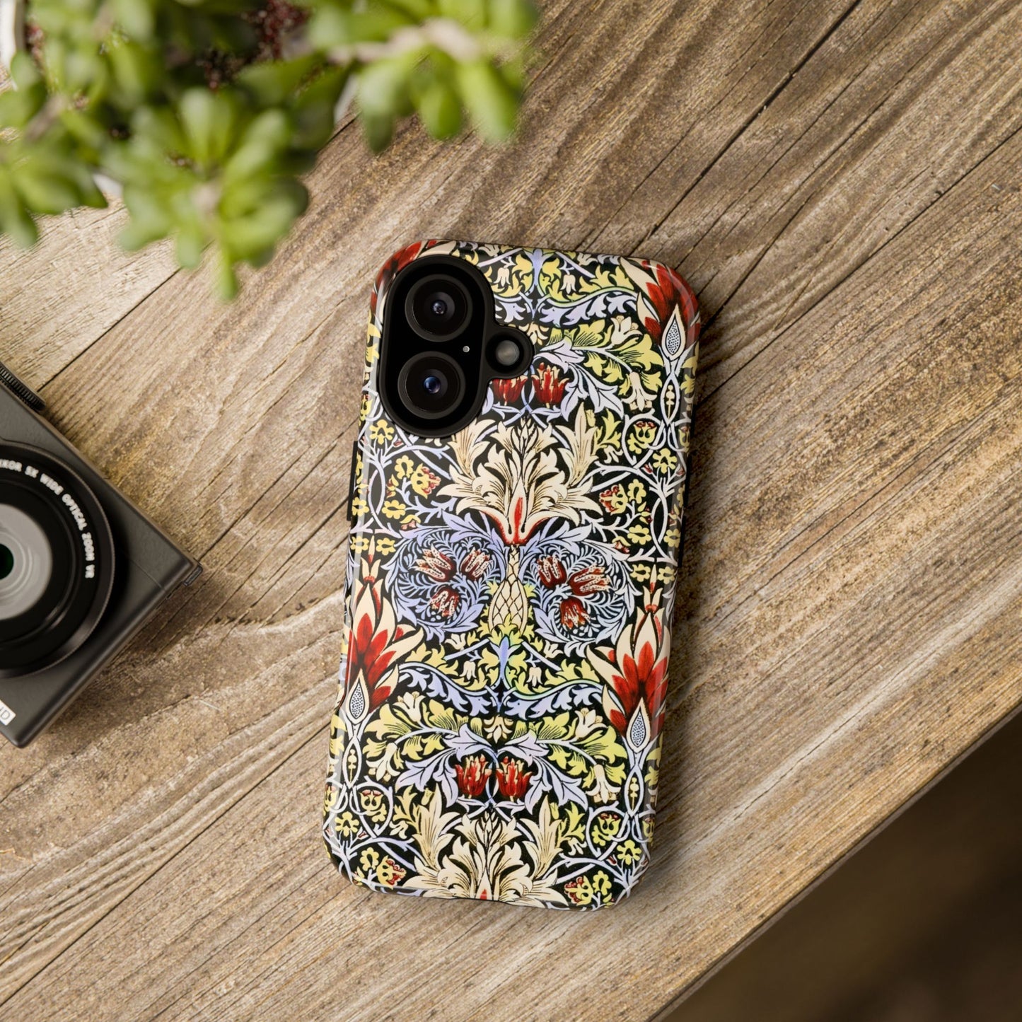 Stylish Phone Case - Floral Design, Tough Cases, Gift for Her, Phone Accessories, Trendy Tech, Unique Cell Phone Cover