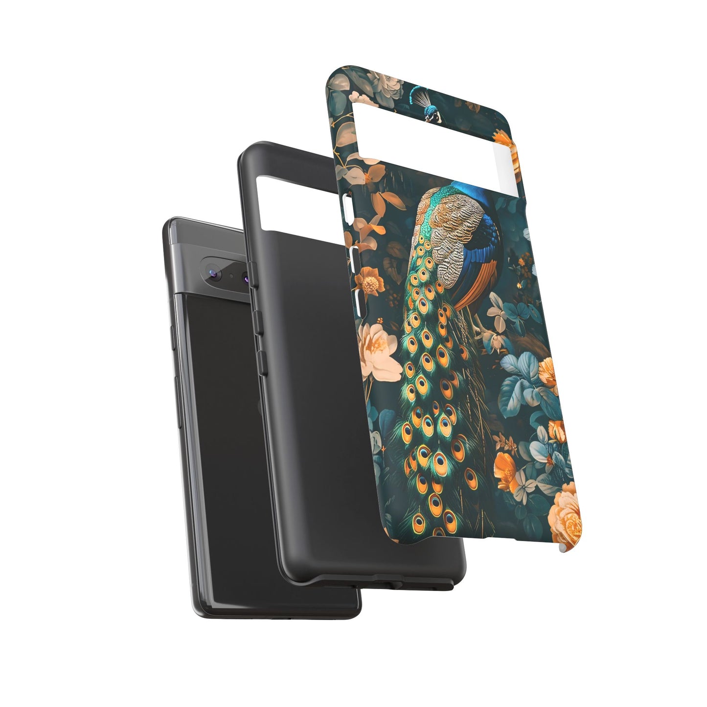 Peacock Phone Case - Elegant Floral Design, Tough Case for Protection, Unique Gift for Nature Lovers, Stylish Accessory, Eco-Friendly