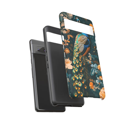 Peacock Phone Case - Elegant Floral Design, Tough Case for Protection, Unique Gift for Nature Lovers, Stylish Accessory, Eco-Friendly