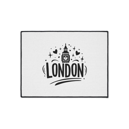 Stylish London Floor Mat | Heavy Duty Home Decor, Entryway Rug, UK Themed Gift, Kitchen Accessory, Housewarming Present