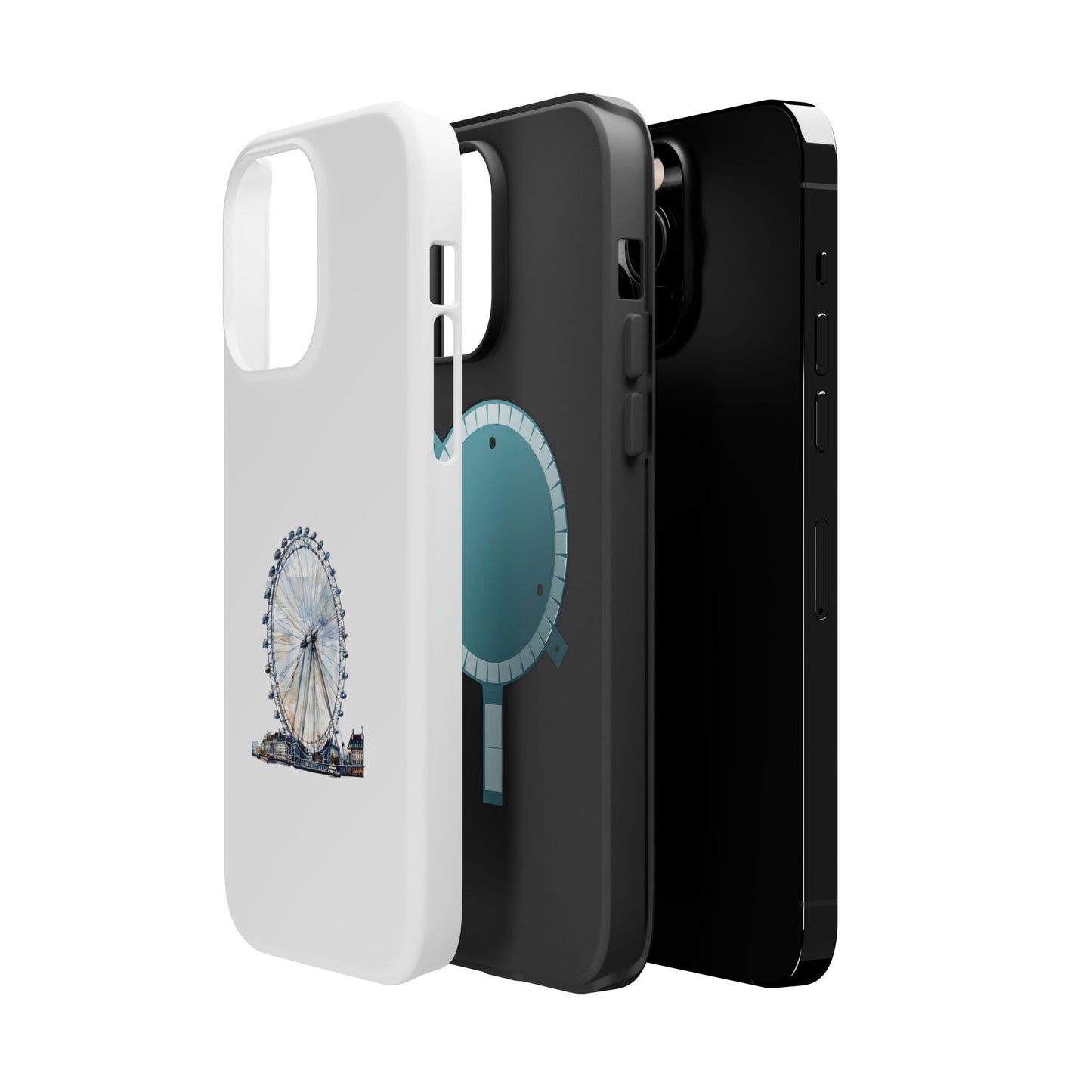 Stylish Magnetic Phone Cases with London Eye Design, Custom Phone Covers, Unique Gift for Travelers, Chic Electronic Accessories