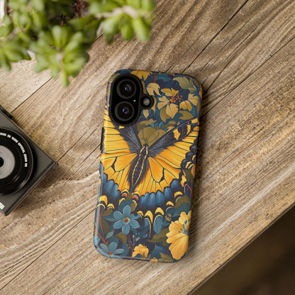 Colorful Butterfly Phone Case, Floral Design, Tough Cases, Protective Cover, Gifts for Nature Lovers, Birthday Present
