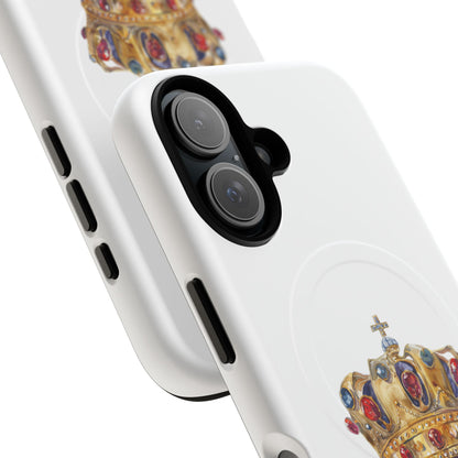 Royal Crown Magnetic Phone Case, Durable Phone Cover, Stylish Tech Accessory, Perfect Gift for Him & Her, Unique Design Case