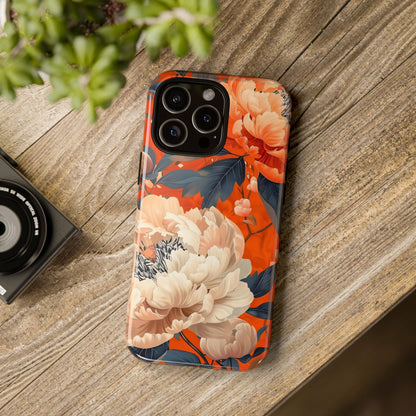 Floral Tough Case, Durable Floral Phone Case, Stylish Protection Case, Gift for Her, Spring Accessories, Mother’s Day Gift