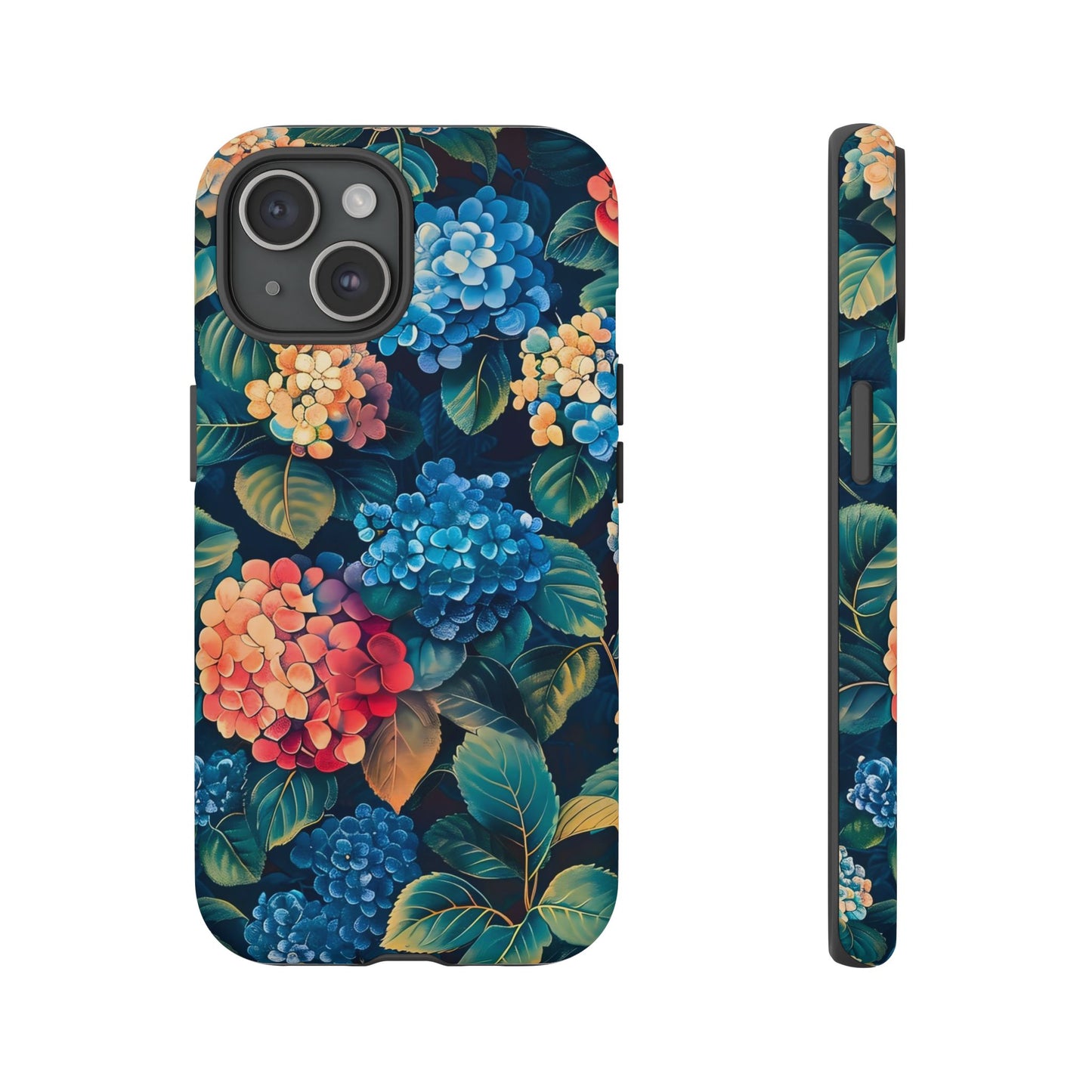 Floral Phone Case, Stylish Tough Case for Gardener Gift, Flower Lover Accessory, Pretty Floral Design, Protective Case