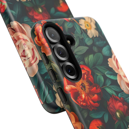 Floral Phone Case - Tough Cases, Vibrant Protection, Gift for Her, Cute Floral Design, Trendy Accessory, Perfect for Spring