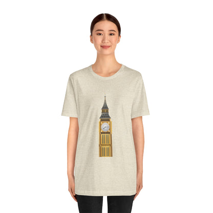 Unisex Jersey Short Sleeve Tee - Iconic Big Ben Clock Tower Design - London Landmark