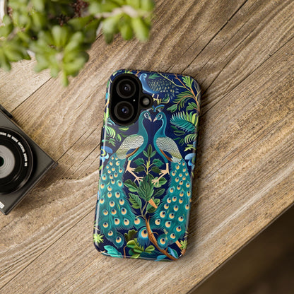 Peacock Tough Phone Case - Colorful Protective Cover, Nature Lover Gift, Stylish Accessory for Celebrations