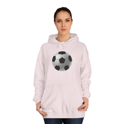 Dynamic Football Design - Sports Passion and Energetic Unisex College Hoodie