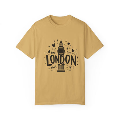 London is Love Elegant Unisex Garment-Dyed T-shirt