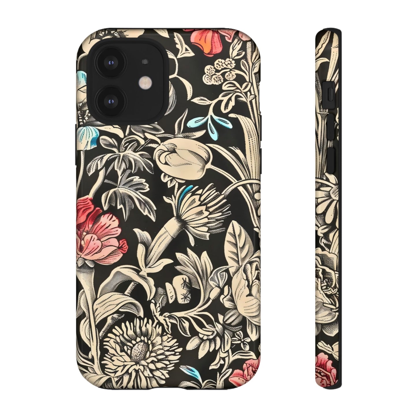 Floral Phone Case, Tough Cases, Flower Design, Gift for Her, Spring Accessory, Unique Phone Cover, Eco-Friendly