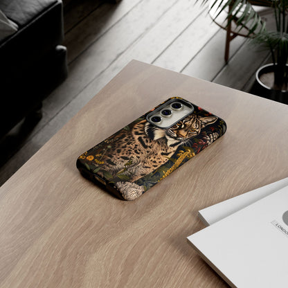 Wildlife Phone Case with Lynx Design, Tough Cases, Animal Lovers Gift, Nature Inspired Accessories, Unique Tech Protection