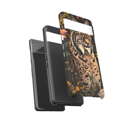 Wildlife Phone Case with Lynx Design, Tough Cases, Animal Lovers Gift, Nature Inspired Accessories, Unique Tech Protection