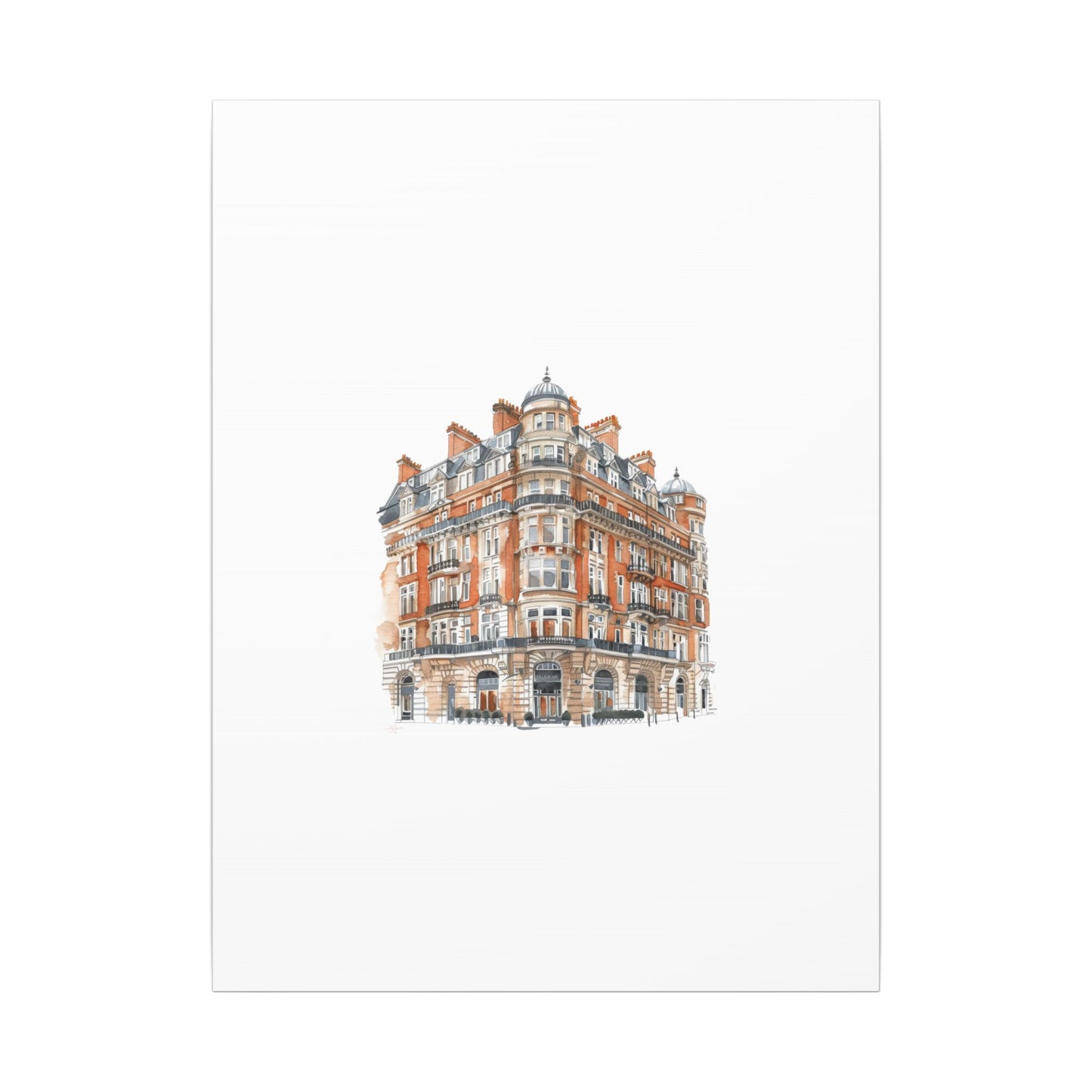 Artistic Matte Canvas Print of Historic Building, Wall Art Decor, Home Interior, Unique Gift, Fine Art, Architecture Lover, Urban Design