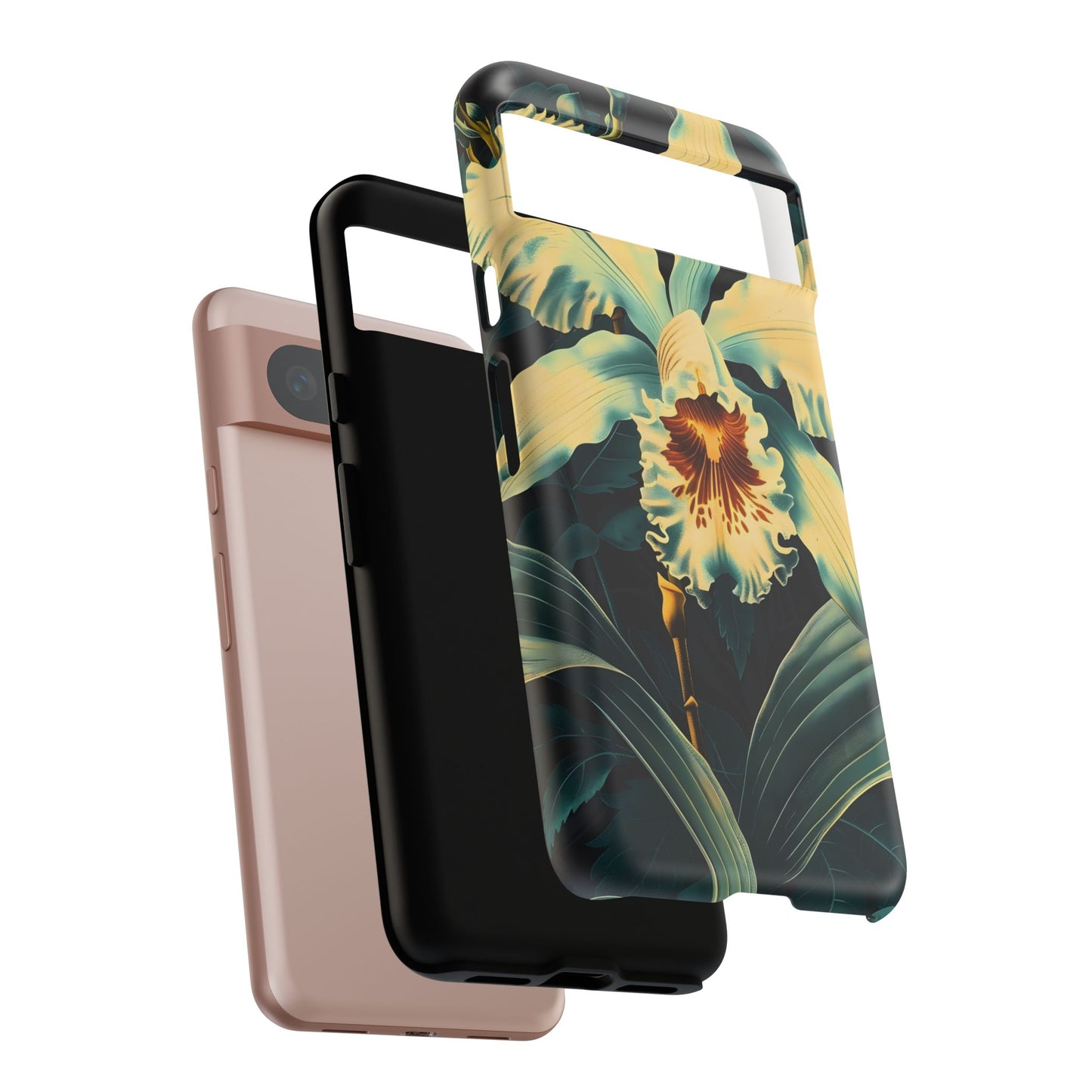 Floral Phone Case - Tough Cases with Orchid Design, Durable Smartphone Cover for Nature Lovers, Floral Gift for Her, Botanical [...]