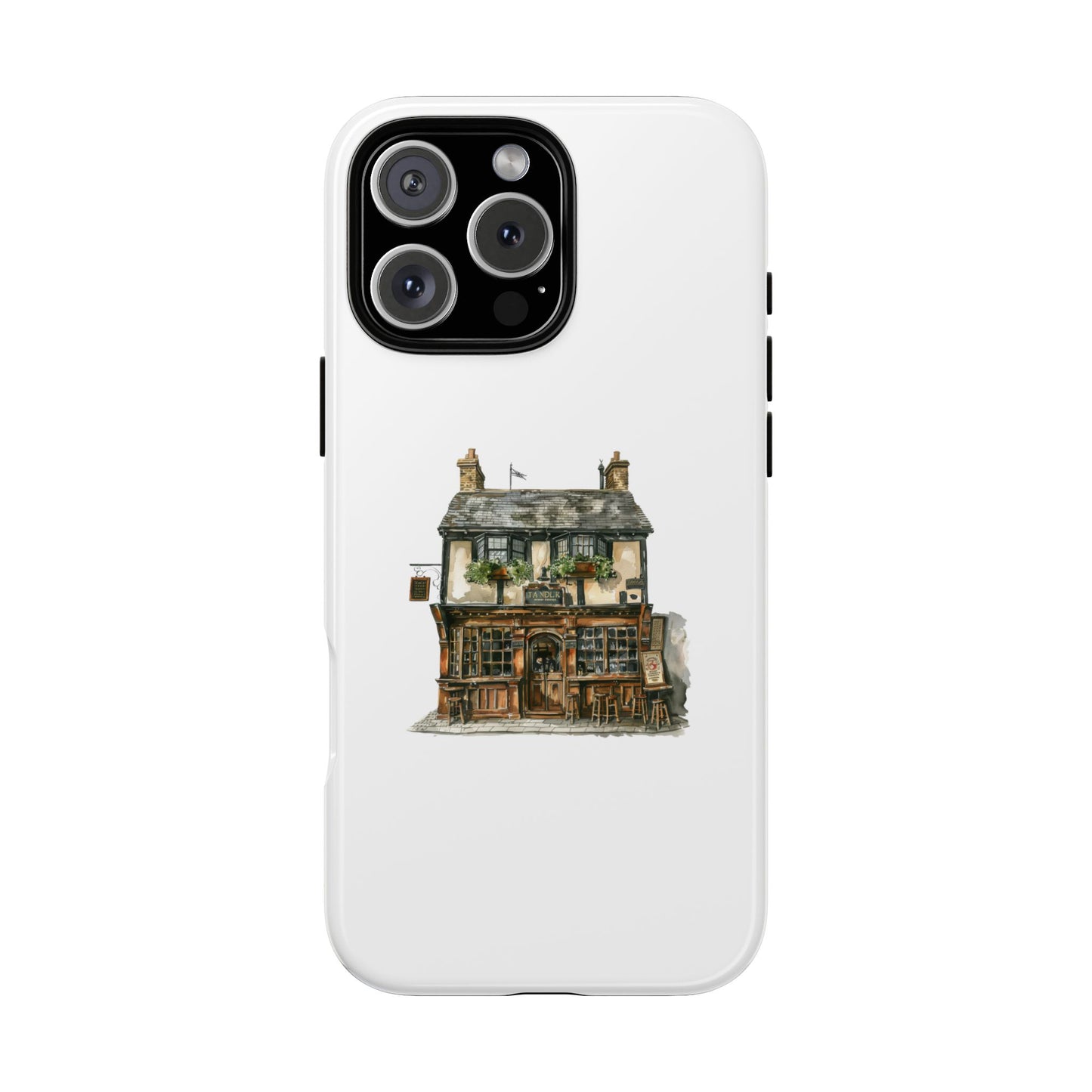Artistic Phone Case with Cozy Cottage Design
