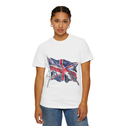 Unisex Garment-Dyed T-shirt - Bold & Brave - The British Flag