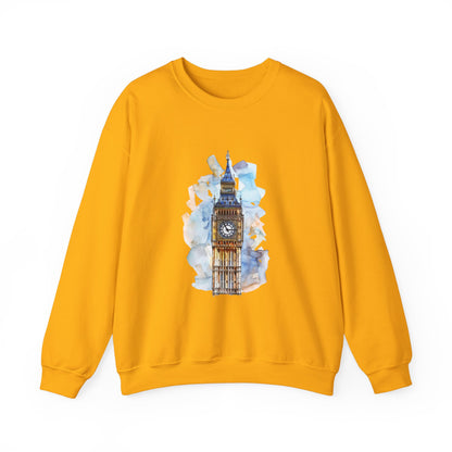 Unisex Heavy Blend™ Crewneck Sweatshirt Elegant - Iconic Big Ben Clock Tower