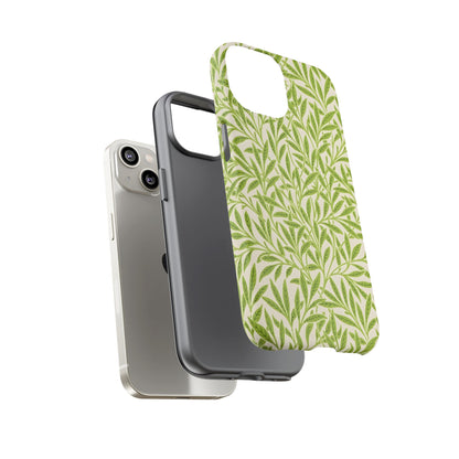 Green Leaf iPhone Case, Tough Cases, Botanical Phone Protection, Eco-Friendly Cover, Nature Lover Gift, Trendy Cell Phone Accessory